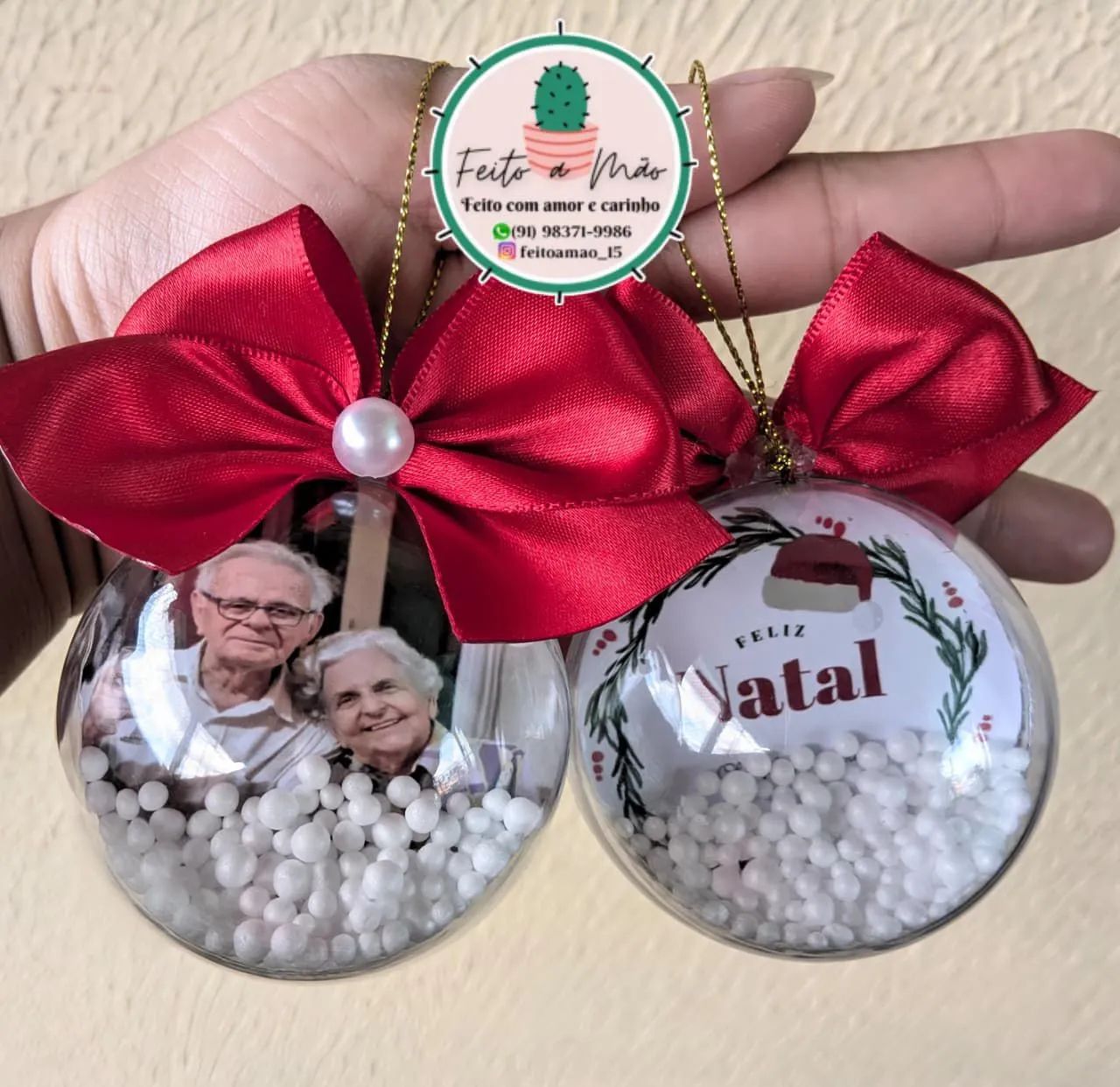 Bolinhas de natal personalizadas  - Foto 2