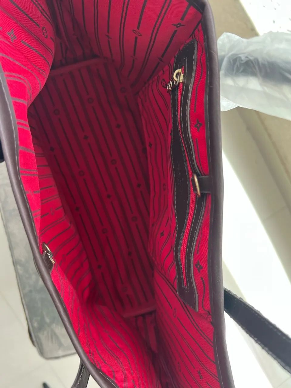 Bolsa Tote Damier Marrom  - Foto 2