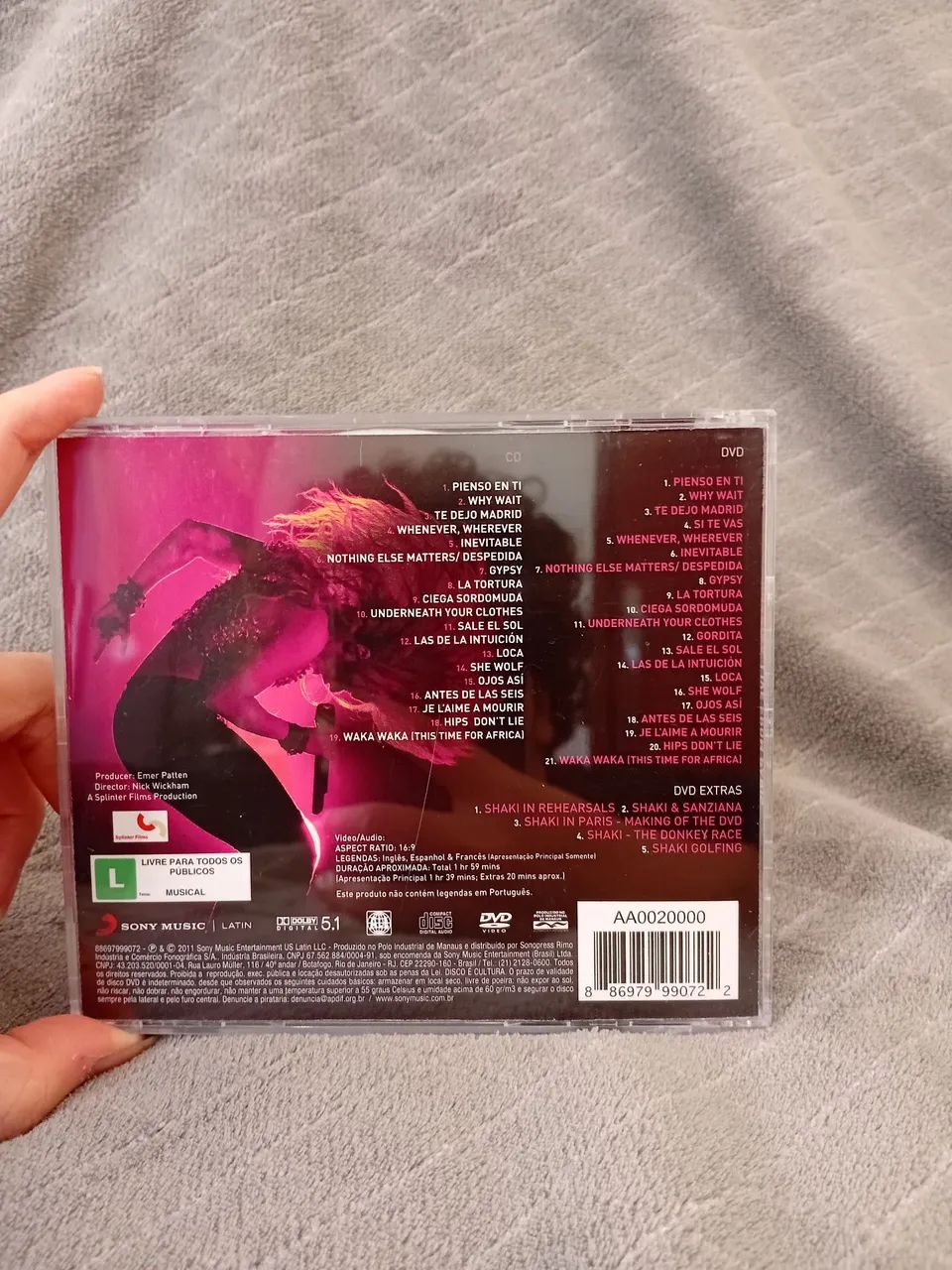 CD Shakira - Live From Paris - Foto 2