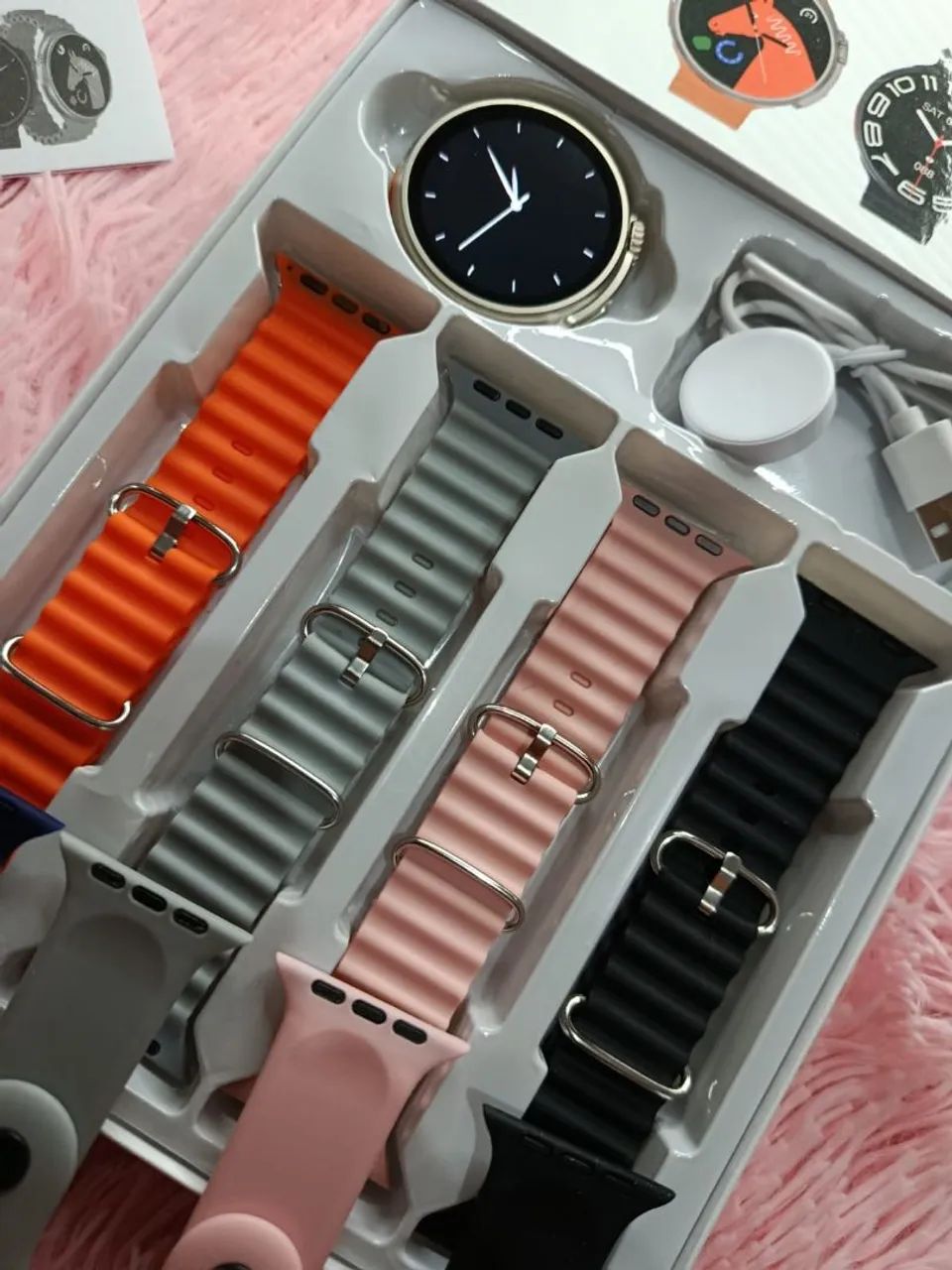 Smartwatch com 8 Pulseiras - Foto 3