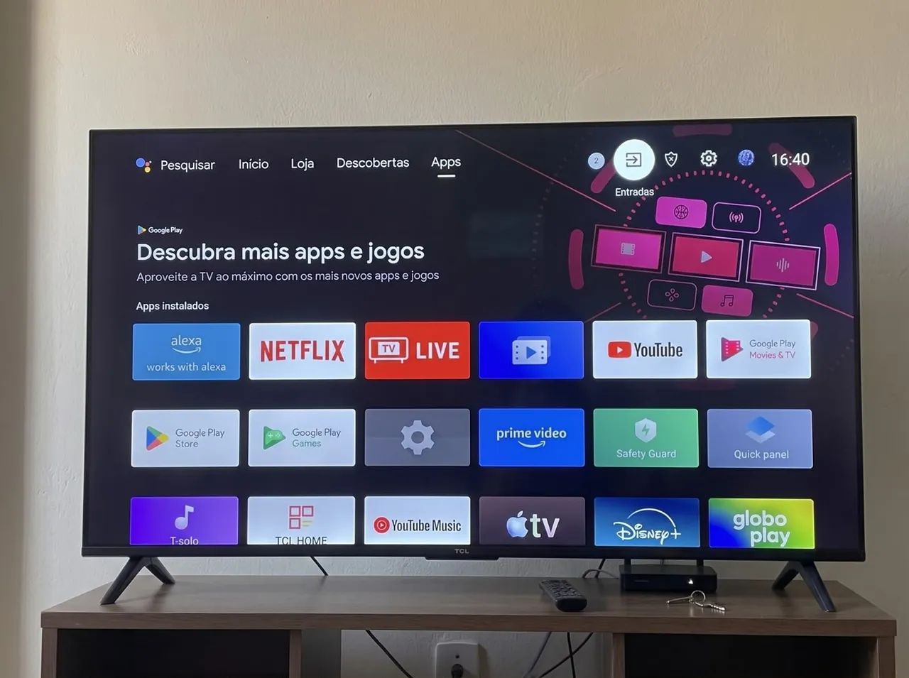 TV TCL 32 Polegadas QLED Full HD 32S5K Google TV
