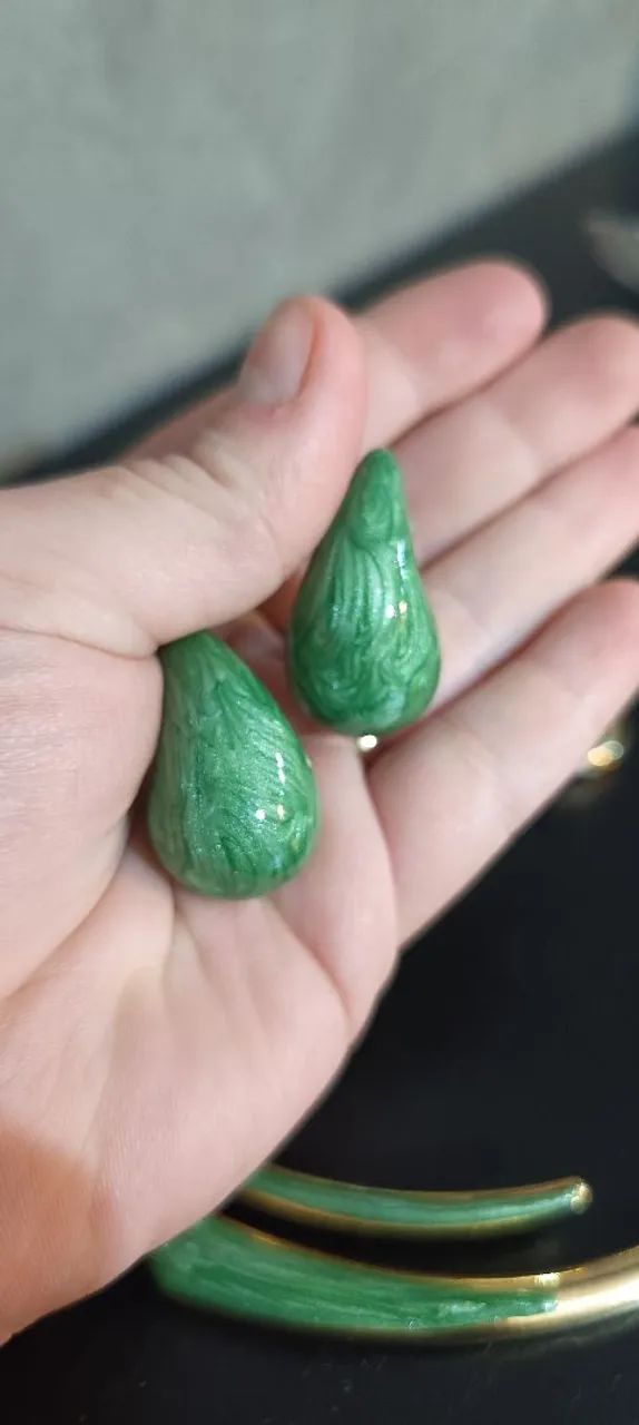 Kit Bijuterias - Dourado com Verde  - Foto 2