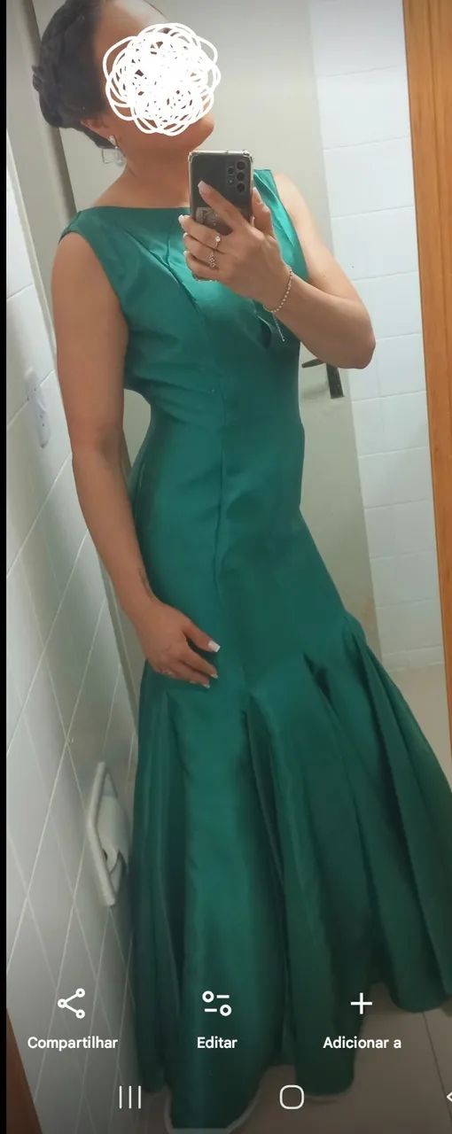 Vestido  verde esmeralda - Foto 4