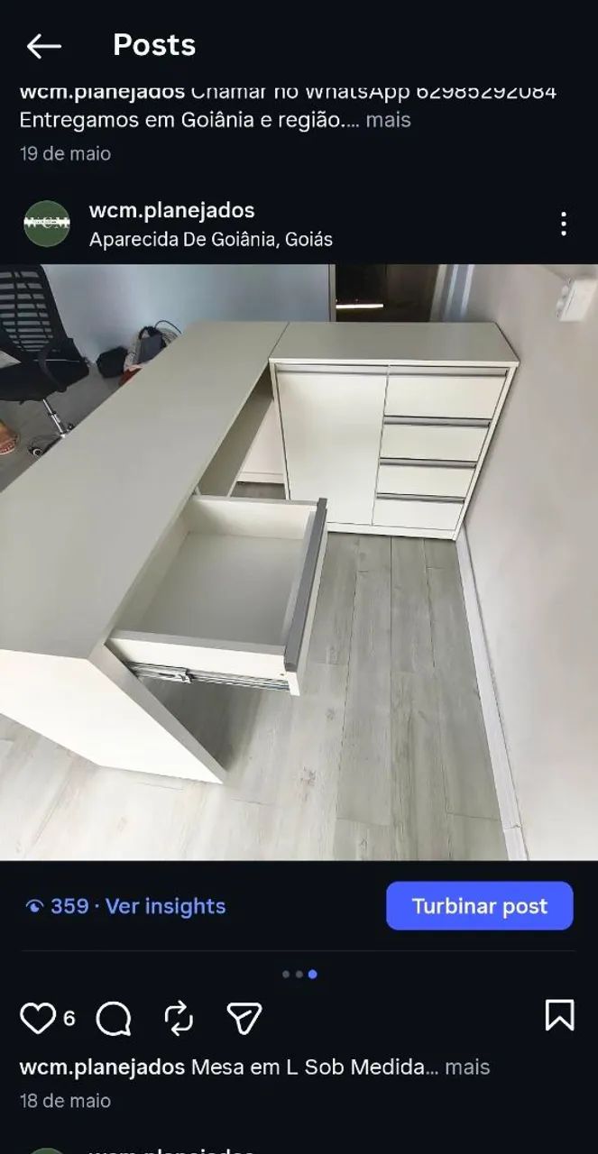 Mesa em L mdf - Foto 3