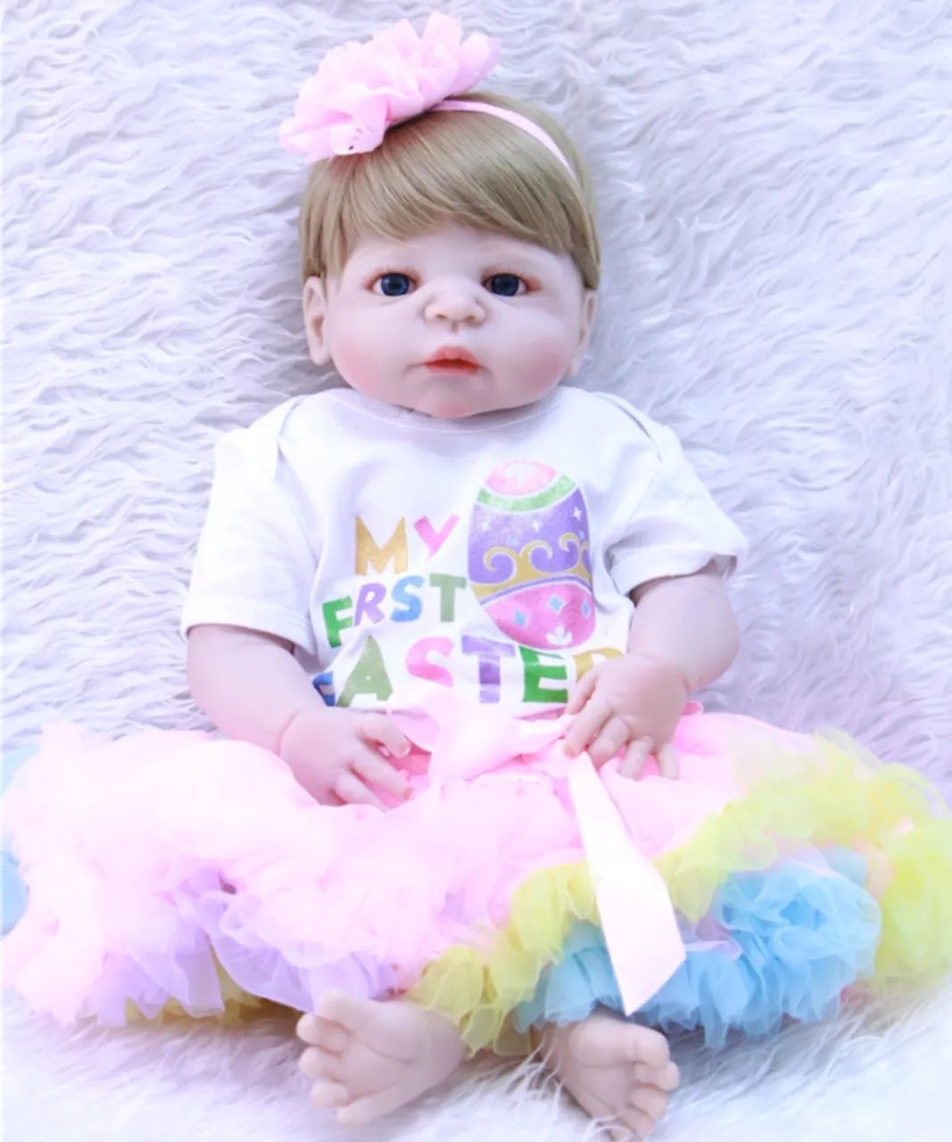 Boneca Realista Reborn Silicone Nenem Sara - Foto 3