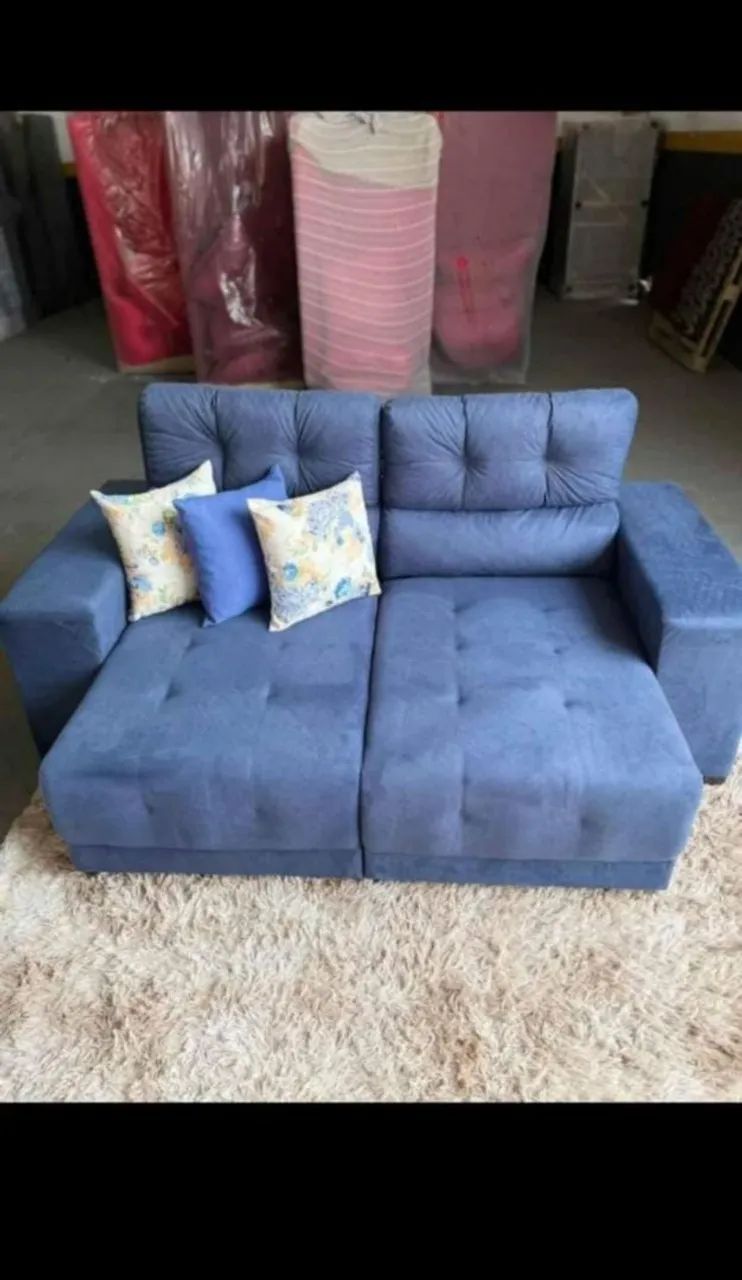 SOFA RETRATIL RECLINÁVEL 2MT FRETE GRÁTIS  - Foto 2