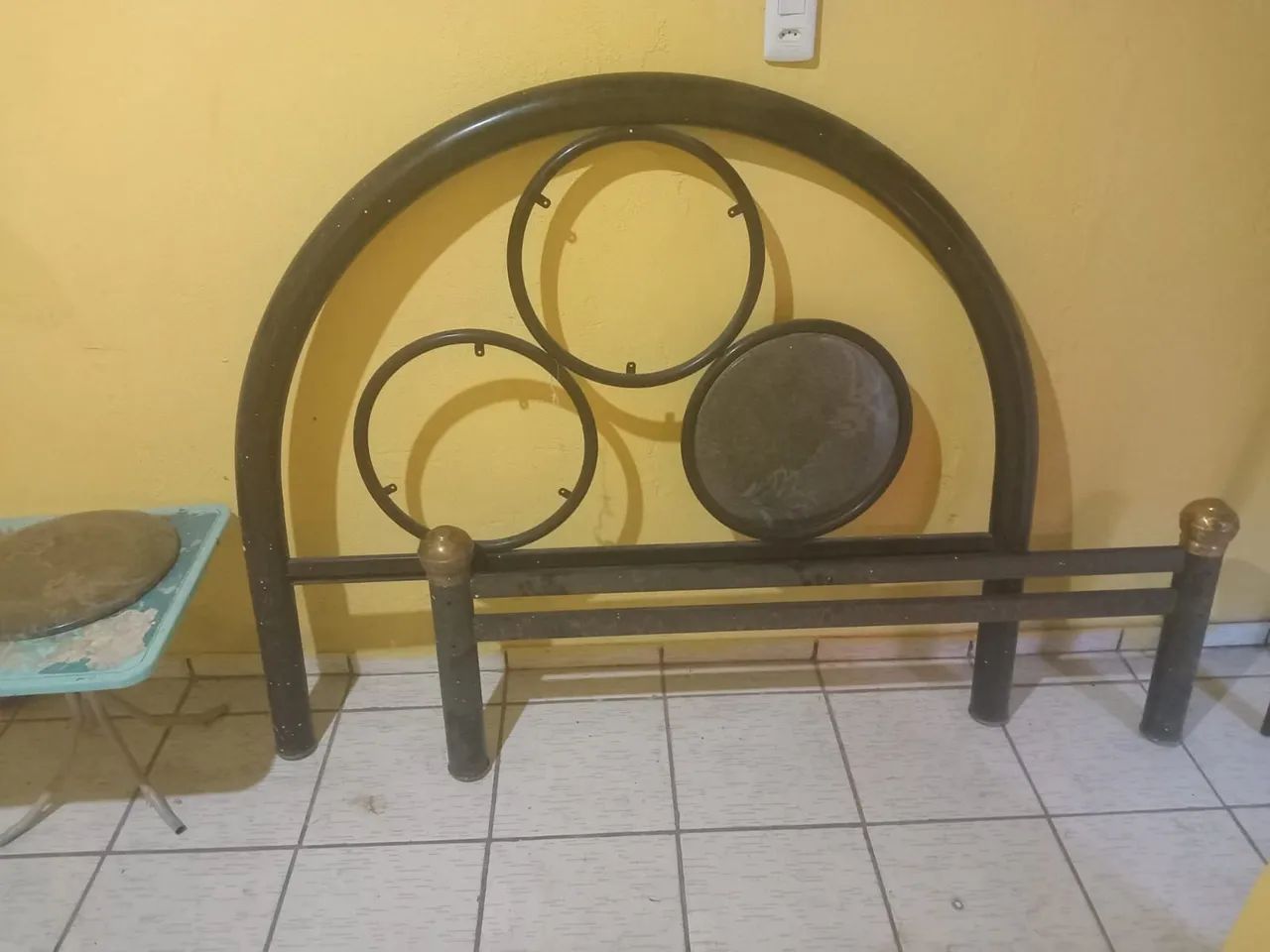 Cama casal de ferro 