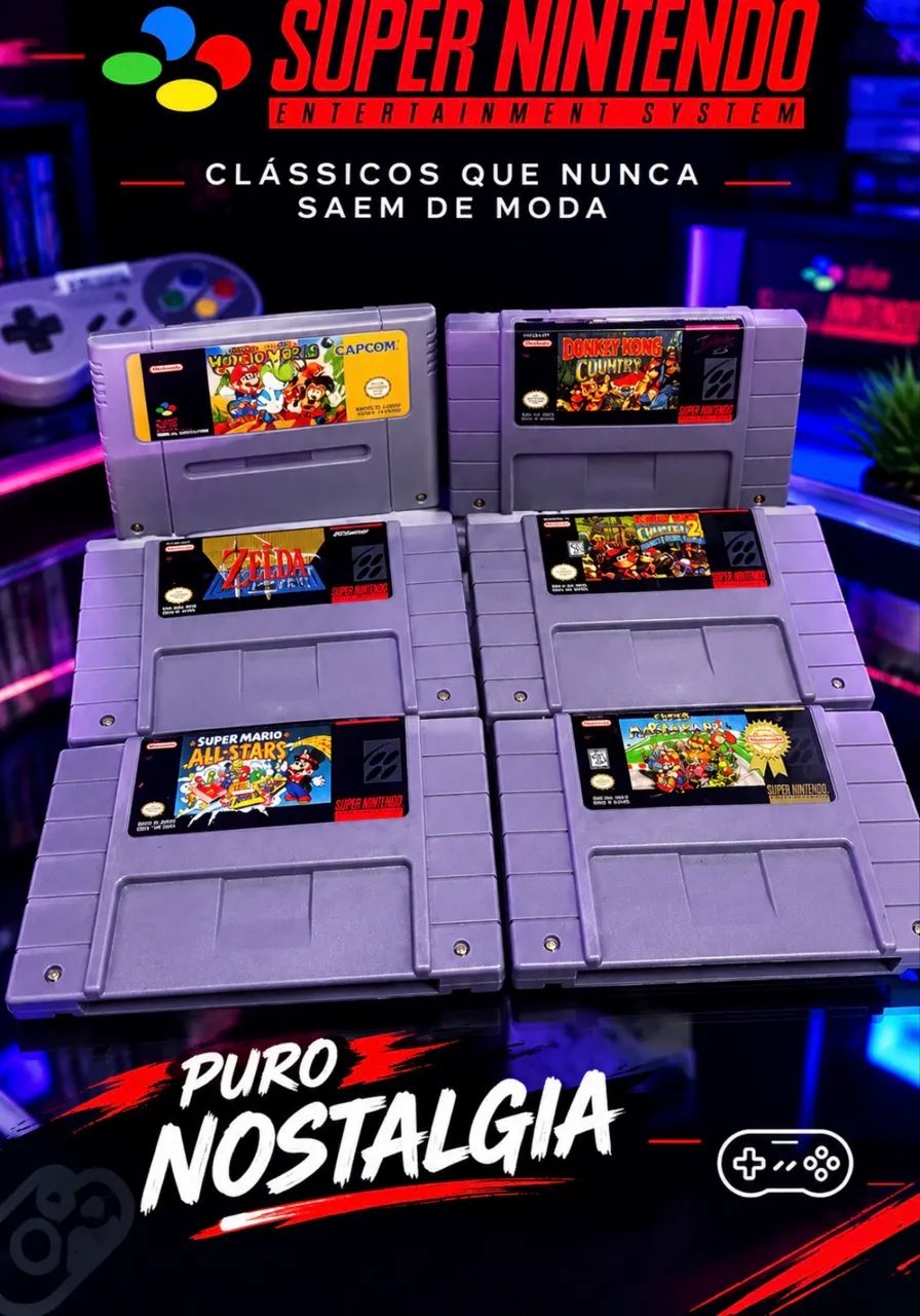 Cartuchos de super Nintendo 