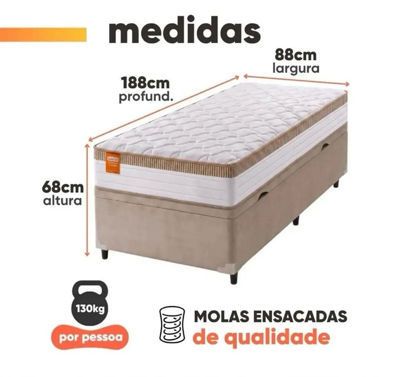 Cama baú e mesa de estudos  - Foto 2