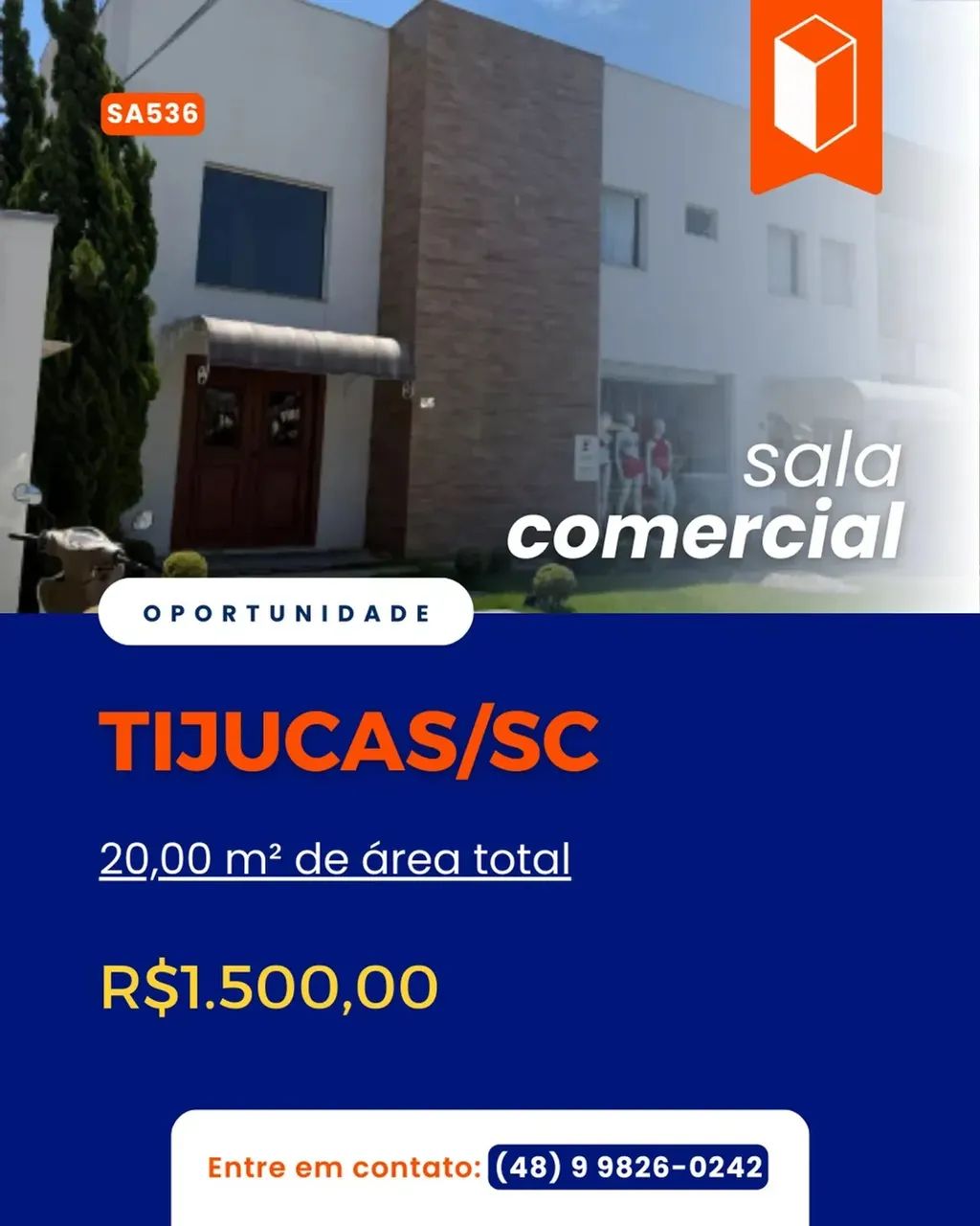 Sala Comercial para Aluguel  Centro de Tijucas