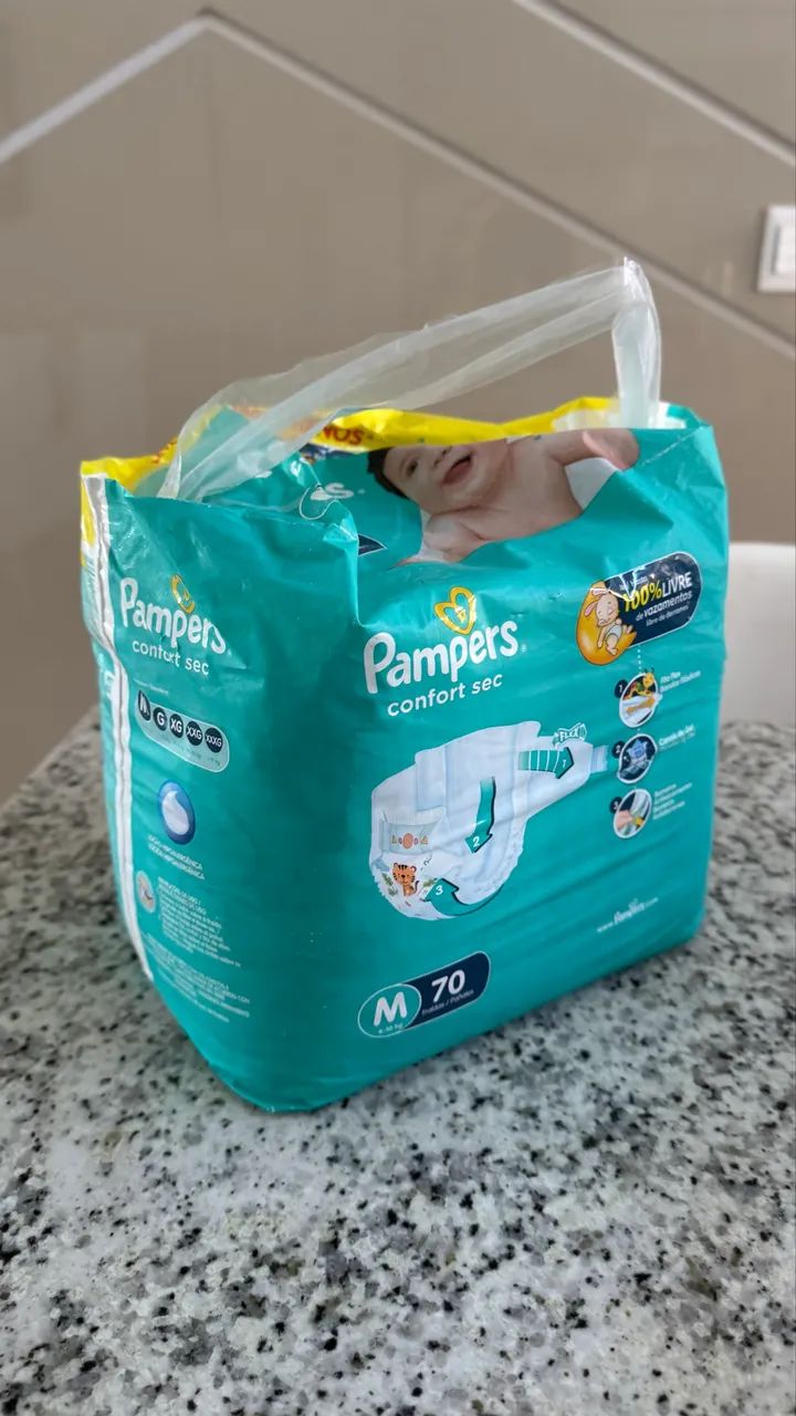 Fralda Pampers Confort Sec M - Foto 2