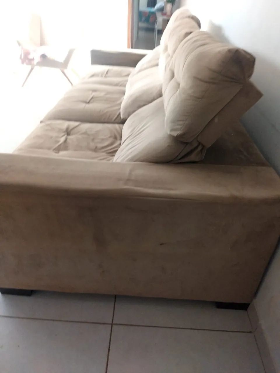 Sofá 3 lugares Bege - Foto 5