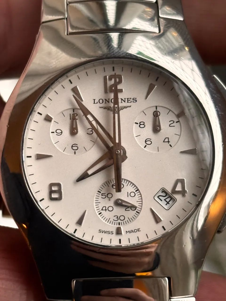 LONGINES OPOSITION CHRONOGRAPH QUARTZ ORIGINAL SUÍÇO - Foto 3