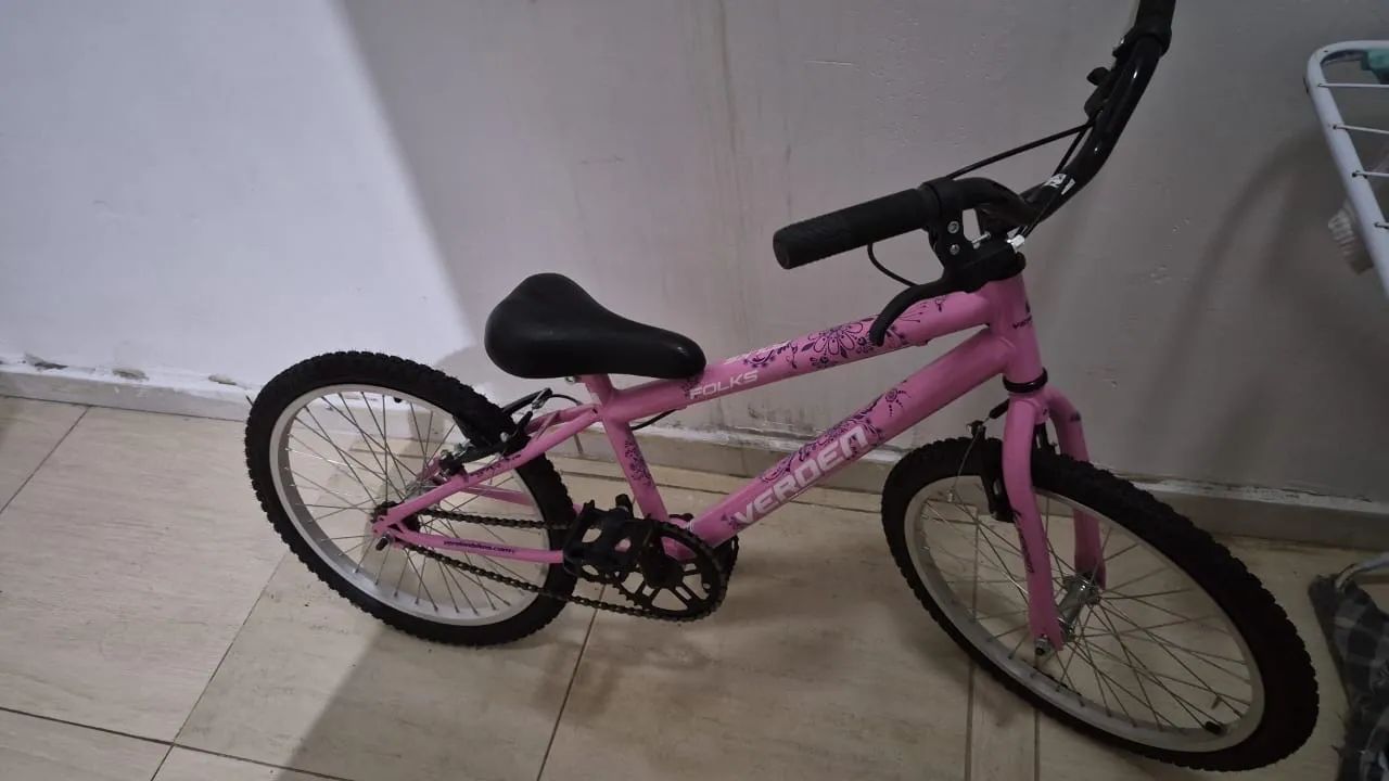 Bicicleta rosa nova - Foto 5