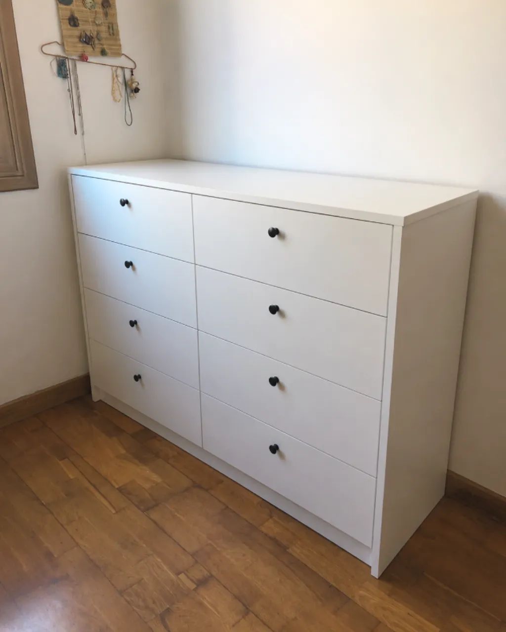 Cômoda 8 Gavetas Casal MDF Branco - Foto 2