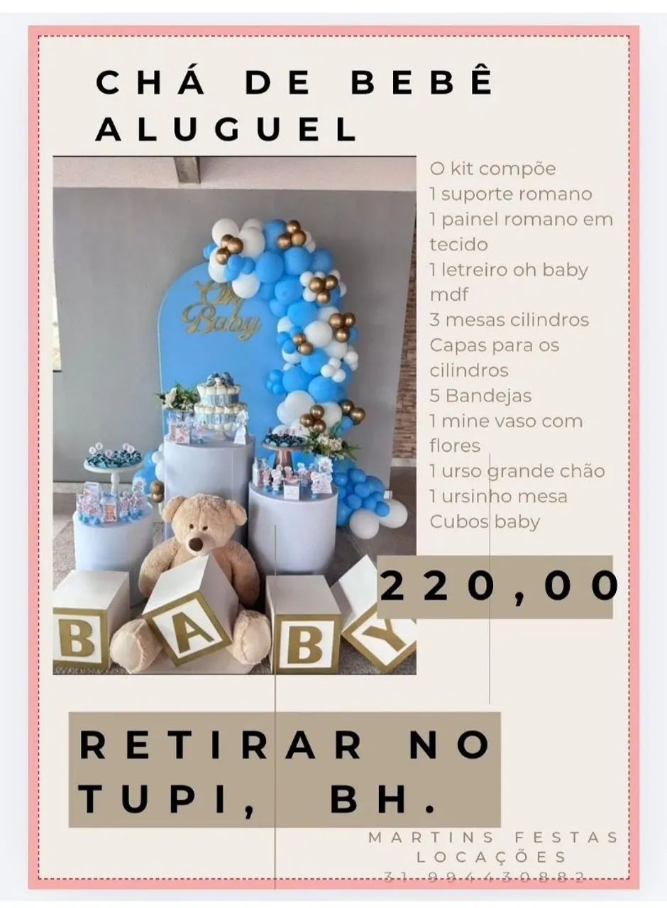 Chá de bebê sem balões 220,00  - Foto 2