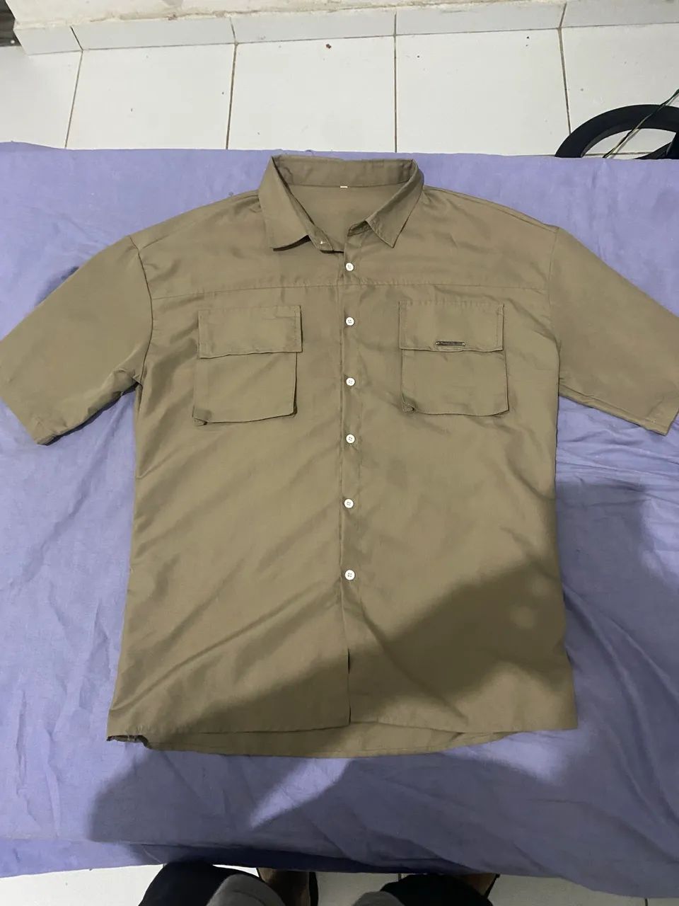Camisa de botão oversized 