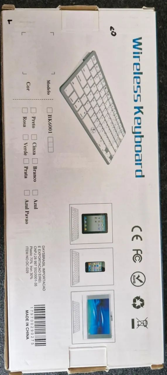 Teclado Wireless Keyboard BK-3001 - Foto 2