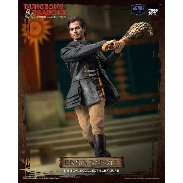 Boneco Edgin Darvis 1/6 Threezero Dungeons & Dragons: