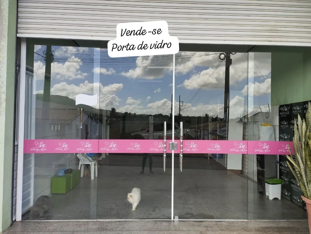 Porta de vidro 