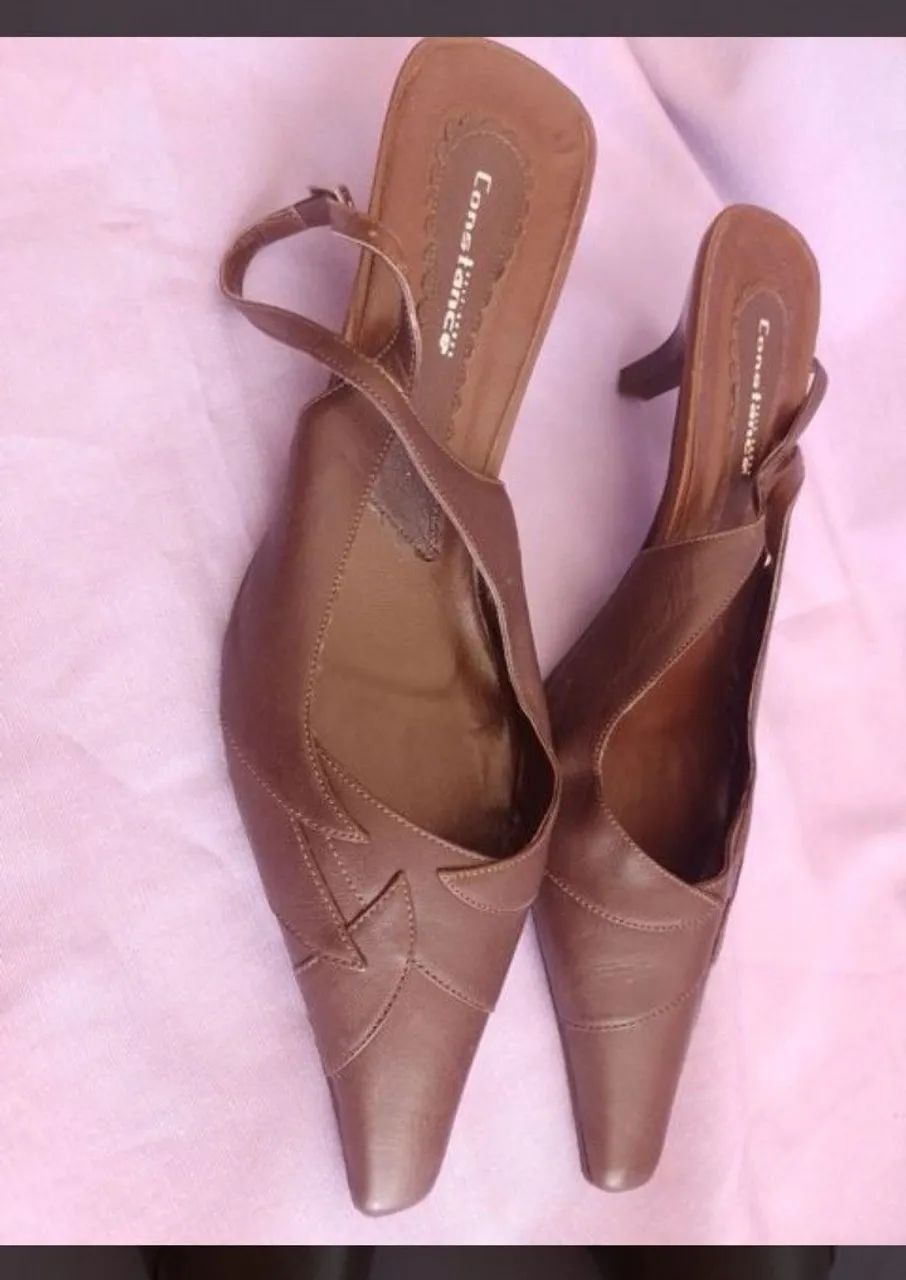 Sapato Scarpim Constance marrom 42  - Foto 5