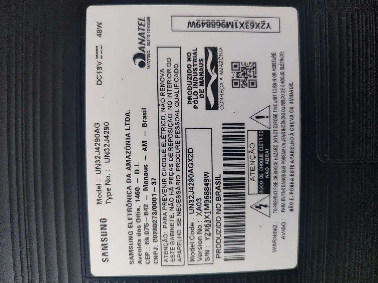 Tv Samsung 32 polegadas - tela intacta para aproveitamento das peças 