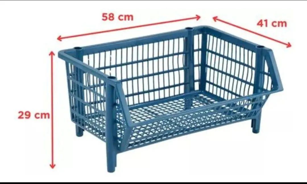 Basket Stackable Blue65115517681282122