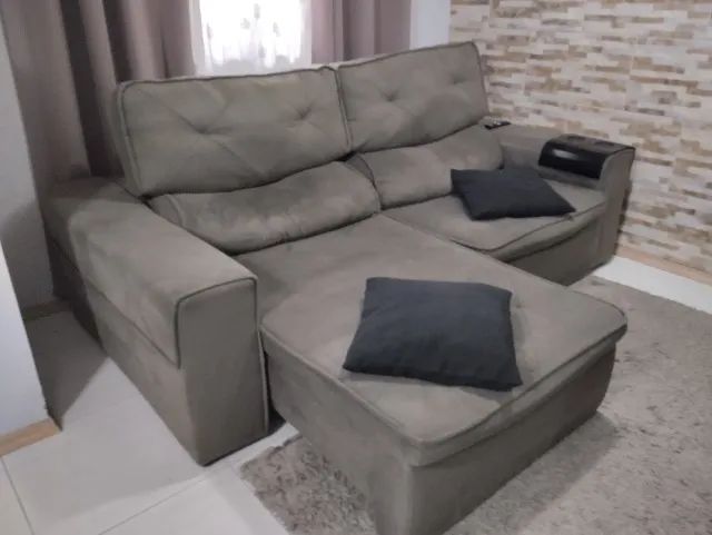 Sofá retrátil 4 lugares