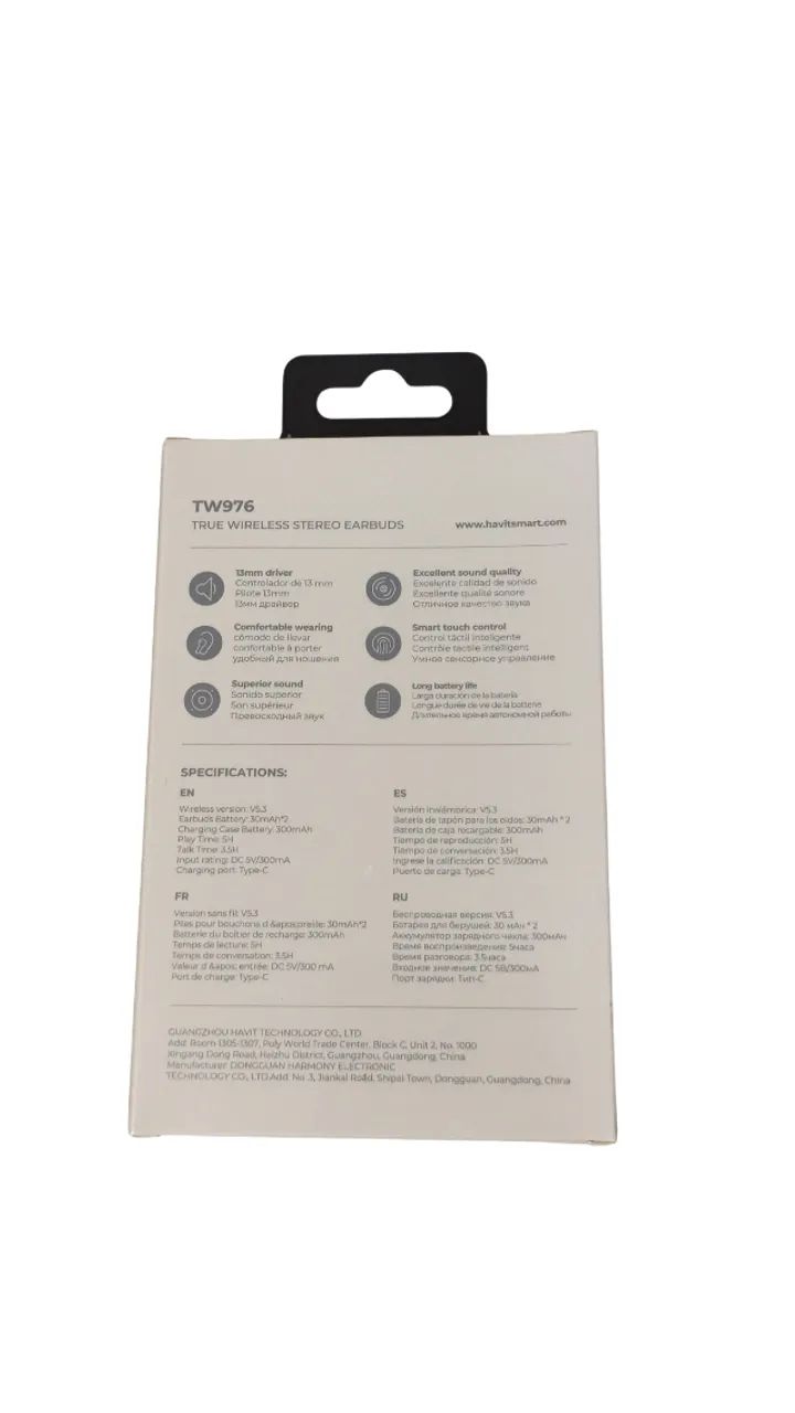 Fone Bluetooth Havit TW976 TWS Branco | BT 5.3 | Até 5h - Foto 5