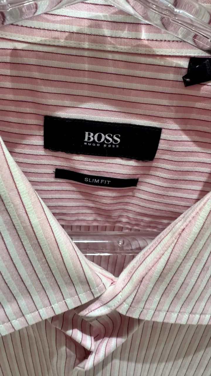 Camisa Hugo Boss listrada - Foto 2
