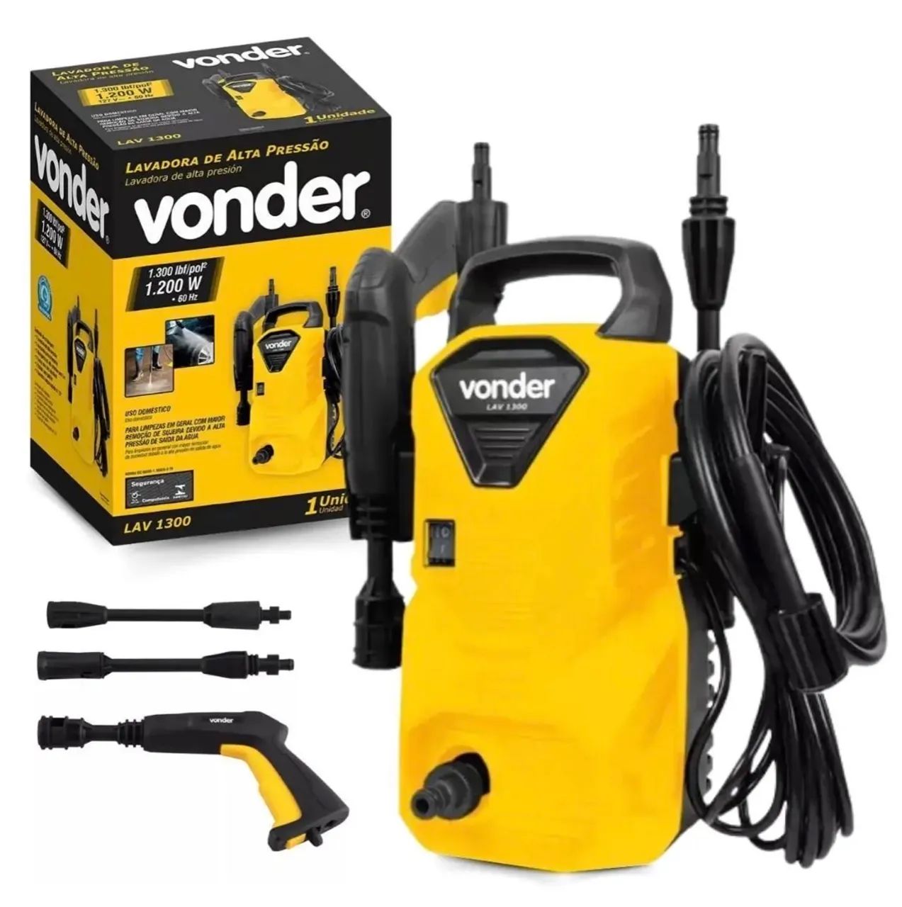 Lavadora de Pressão Vonder Lav1300 Lacrada
