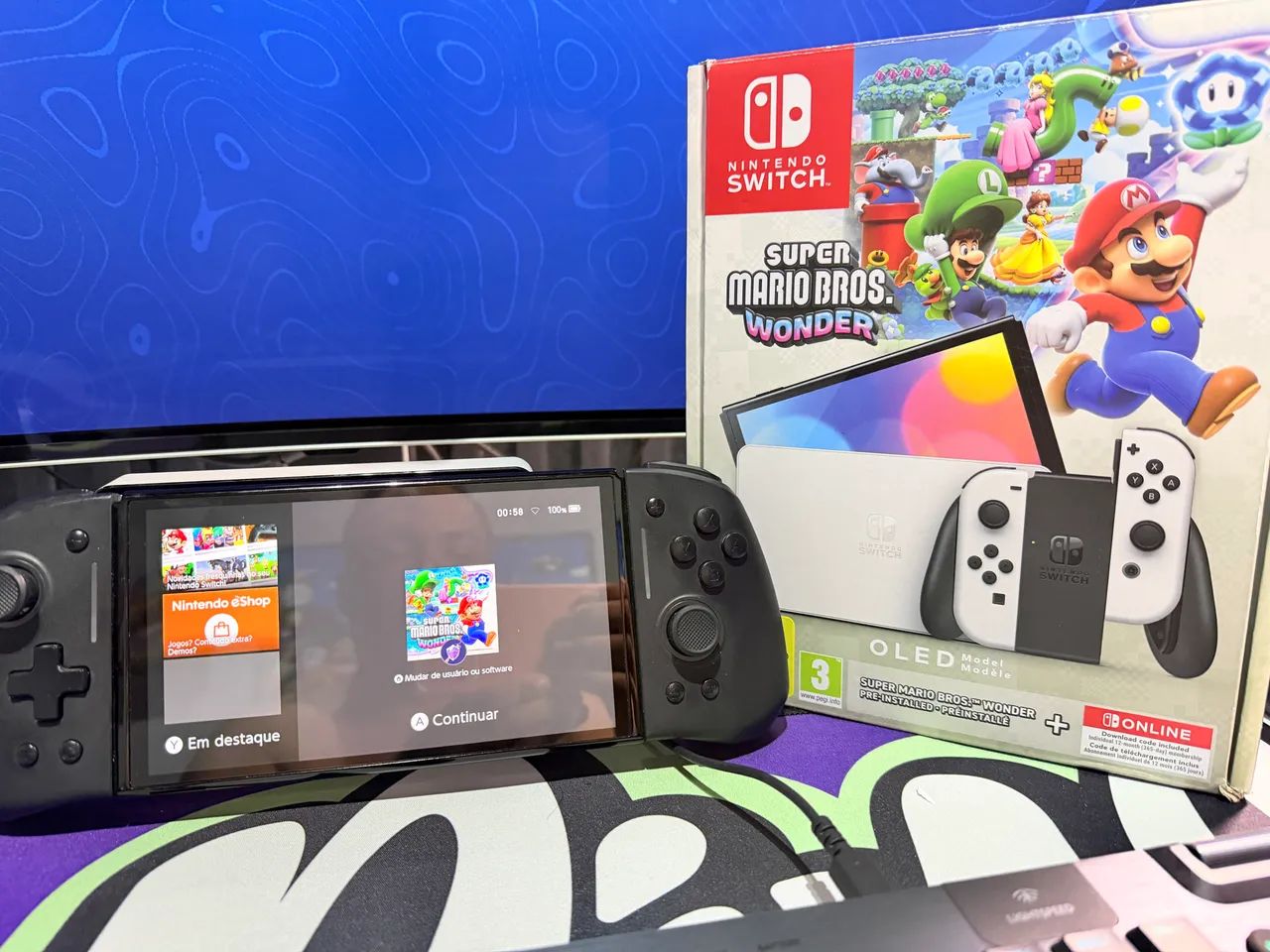 Nintendo Switch OLED Desbloqueado - Estado de Zero! - Foto 5