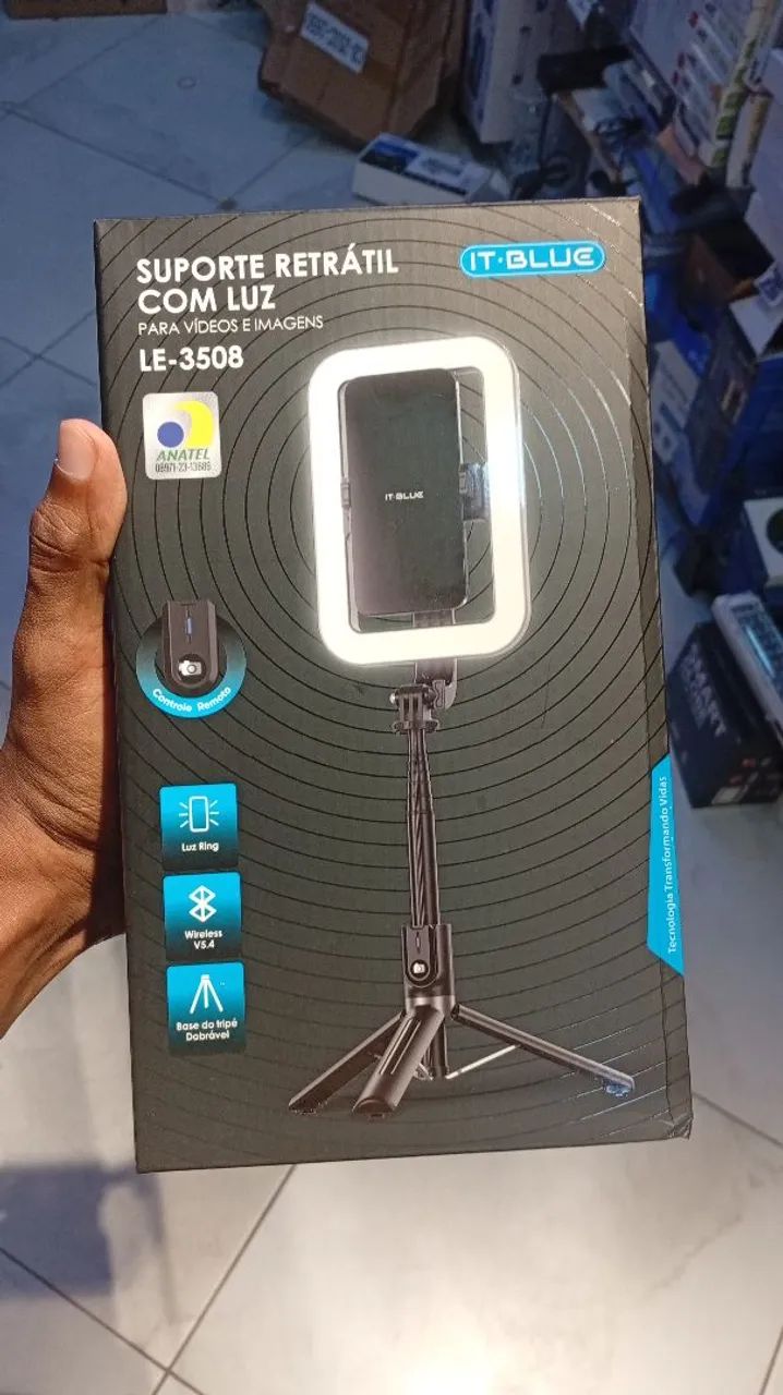 SUPORTE RETRÁTIL COM LUZ