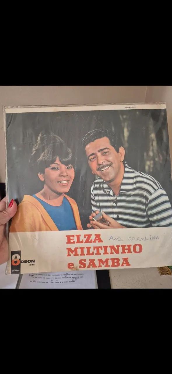 Disco vinil Elza Soares e Miltinho & samba