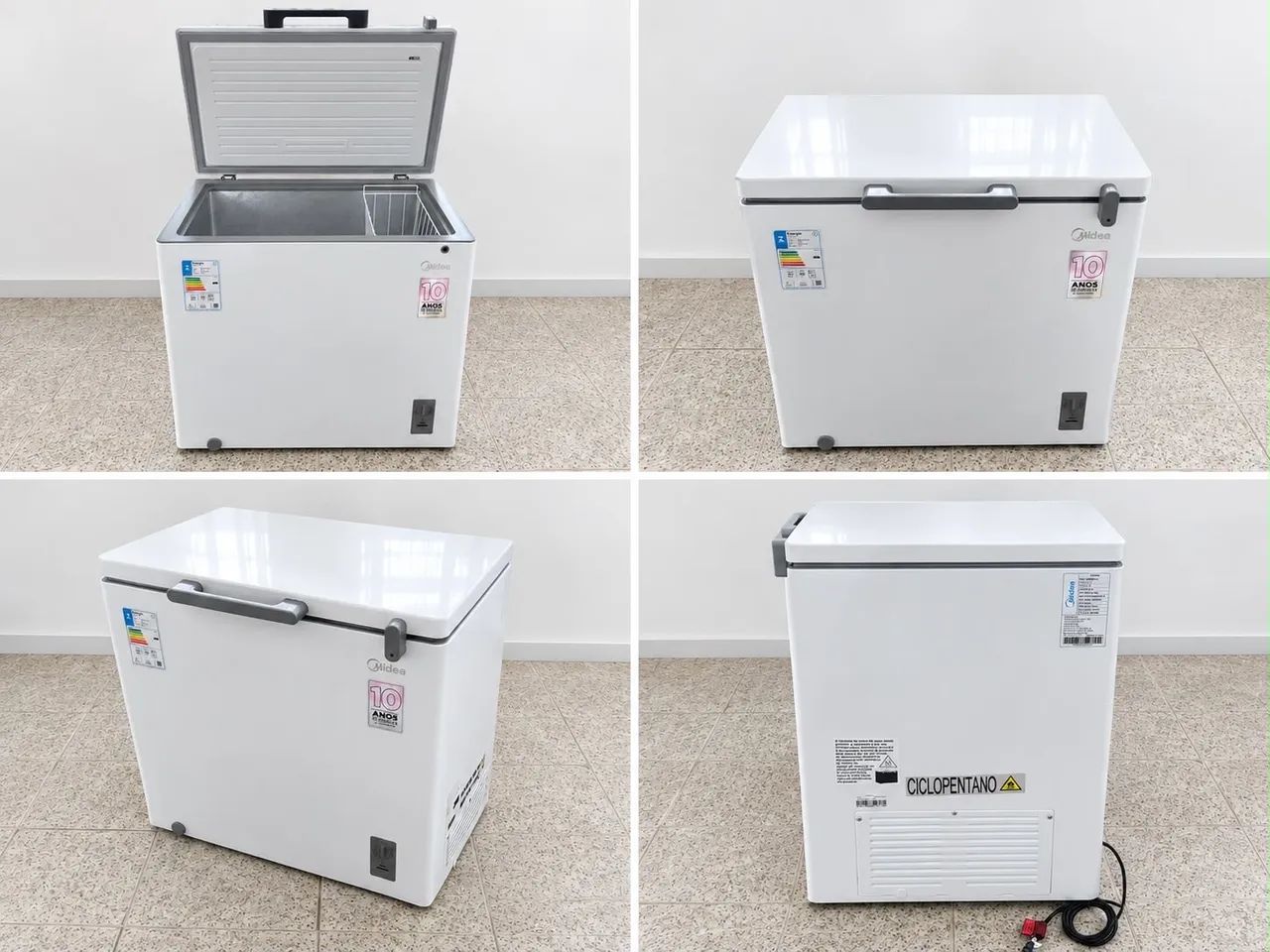 Freezer horizontal 200L midea 
