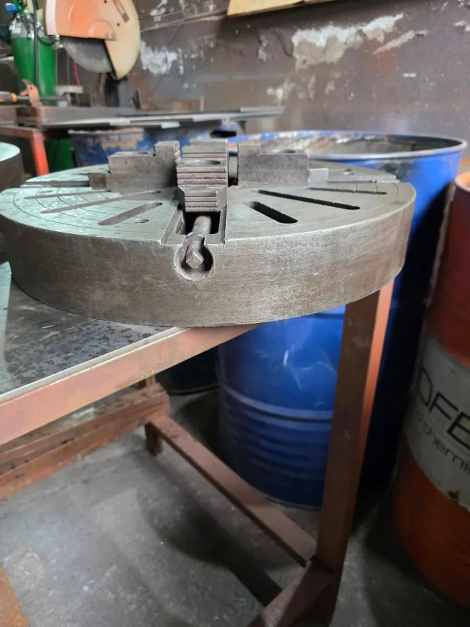 PLACA DE TORNO 4 CASTANHAS COM 440MM