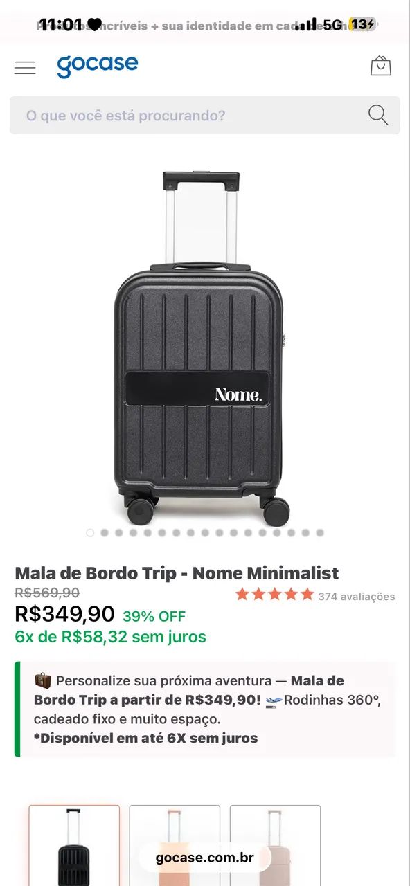 Mala de bordo trip 