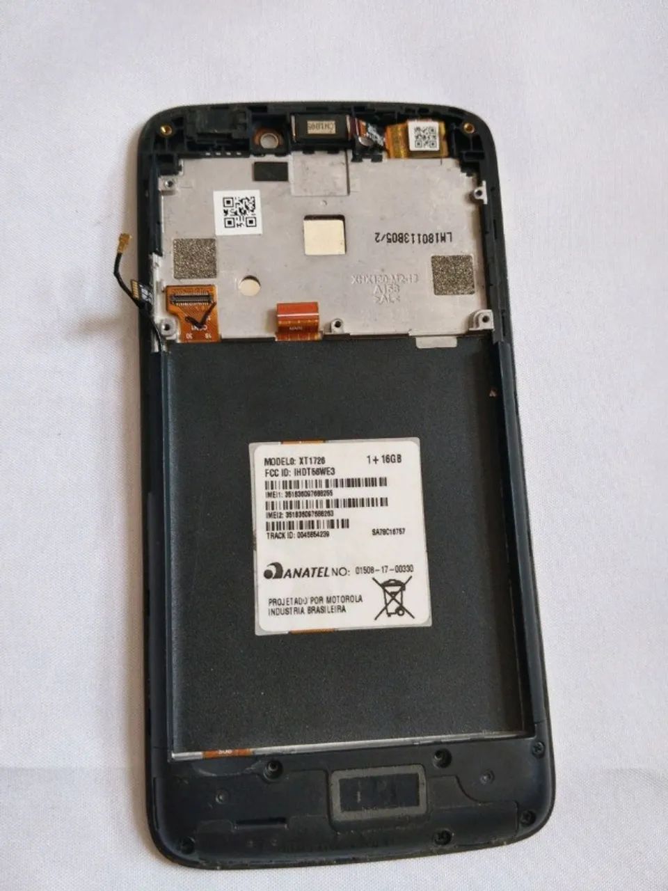 carcaça de celular motorola xt1726 dourada - Foto 3