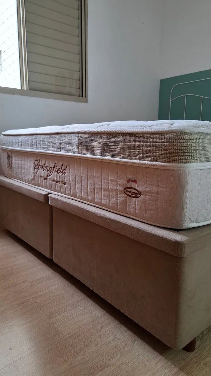 Cama Queen box baú + colchão  - Foto 2