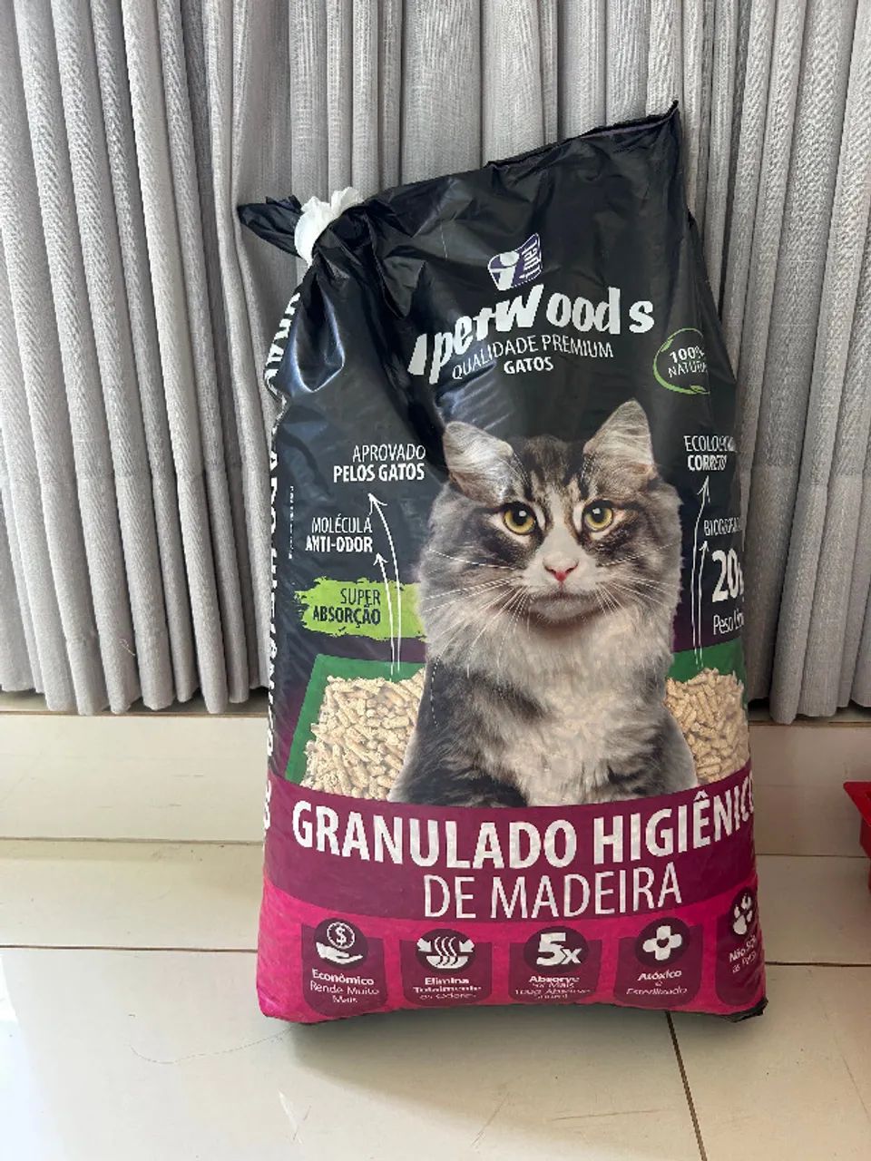 Granulado Higiênico de Madeira para Gatos e roedores Ipet Woods