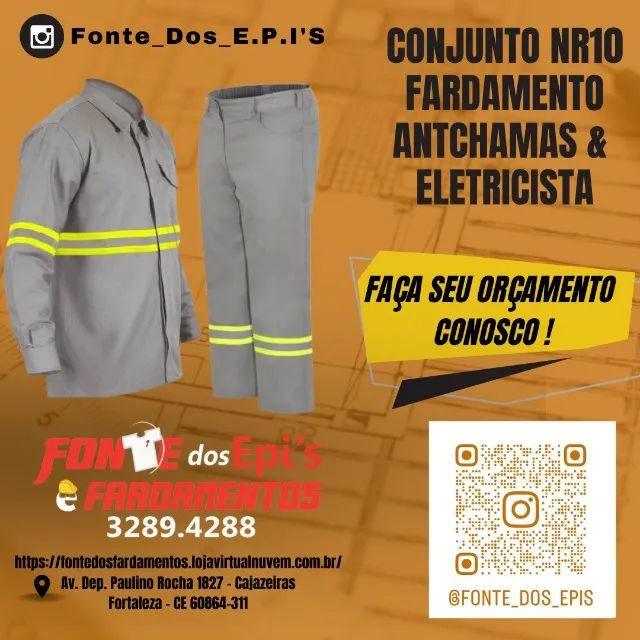 Conjunto NR10 Antichama & Eletricista - Fonte dos Epis
