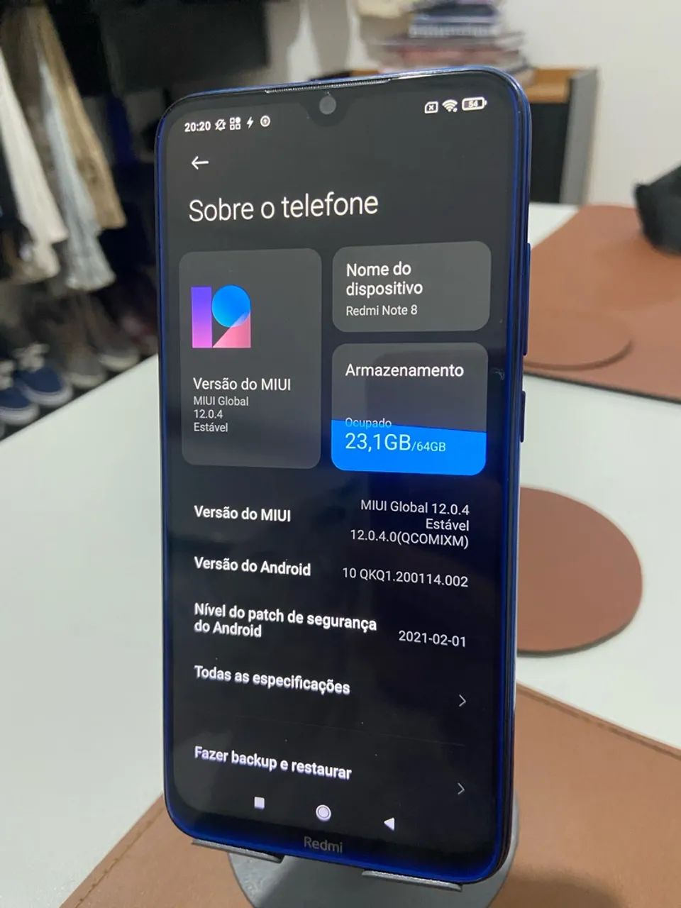 REDMI NOTE 8 4GB DE RAM ótimo estado