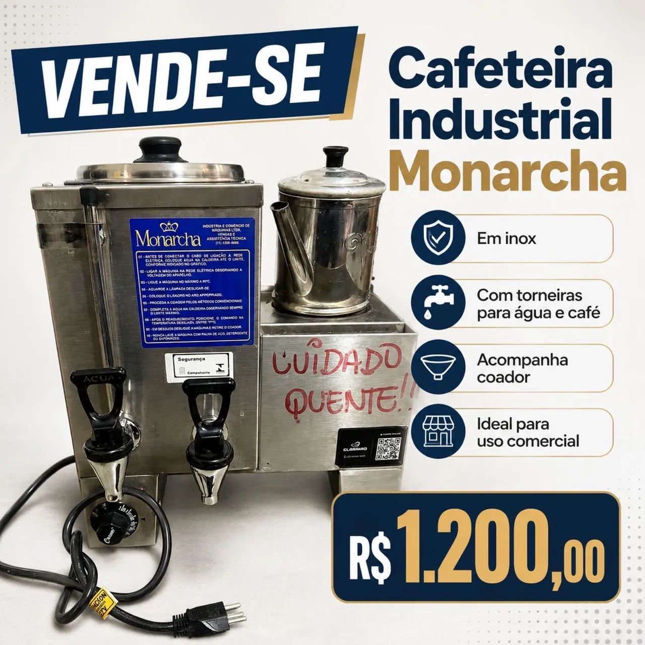 Cafeteira industrial Monarcha 