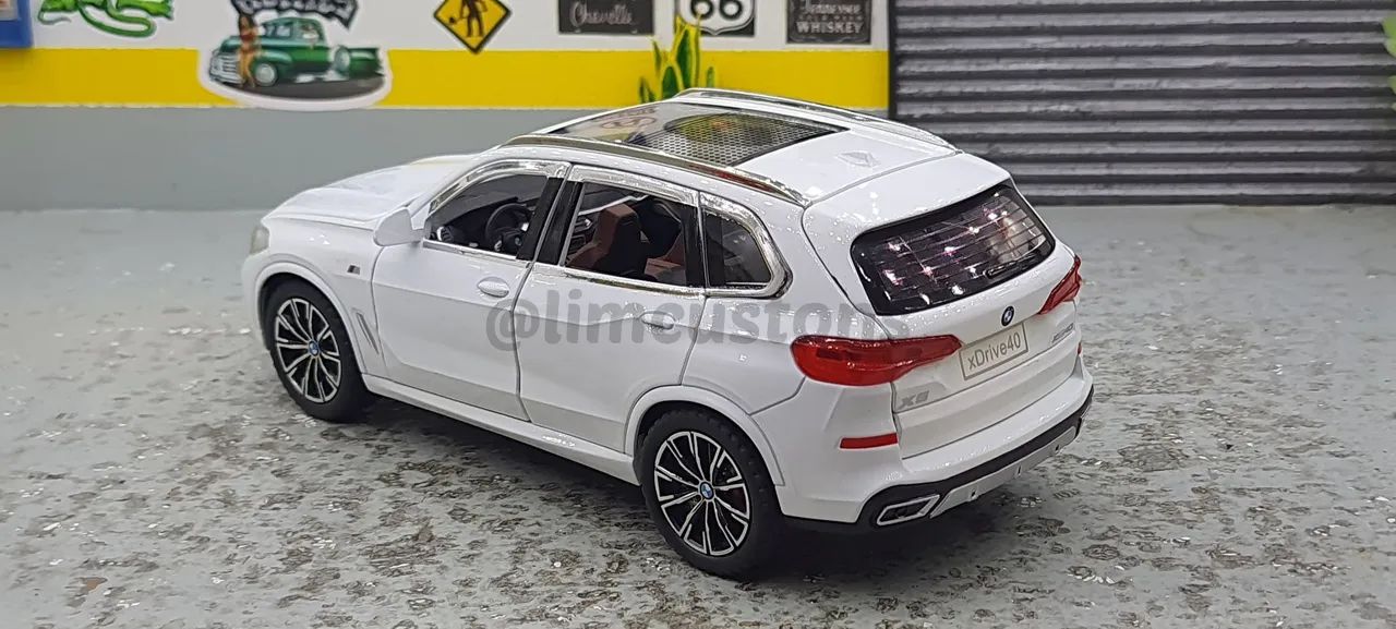 Miniatura 1:24 -BMW X5 Branco perolado  - Foto 5