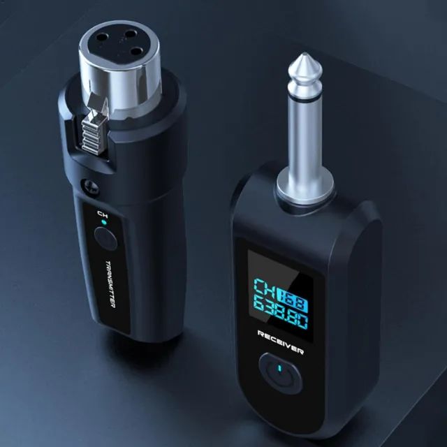 Receptor e Transmissor sem Fio para Microfone ou Violão XLR