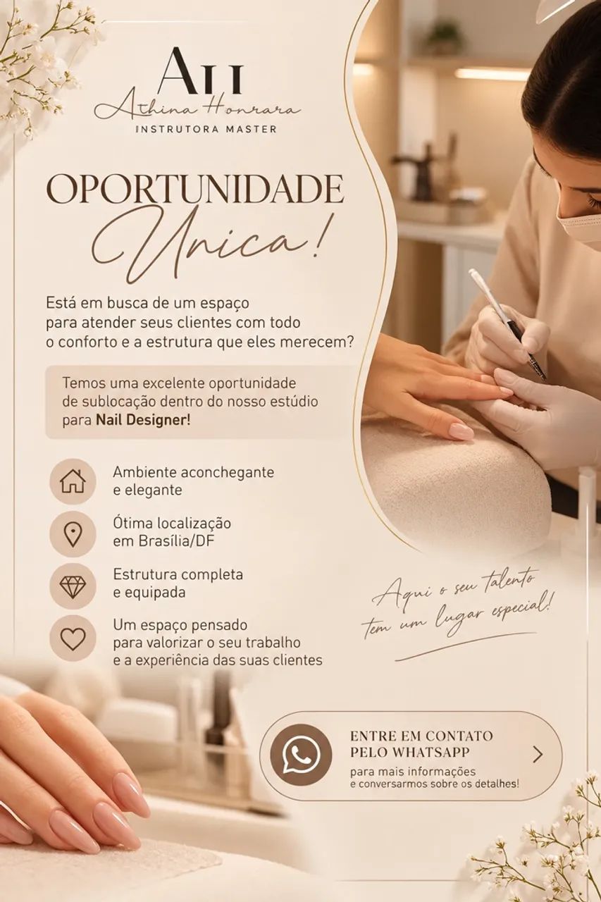 Nail designer / Sublocação 400,00 