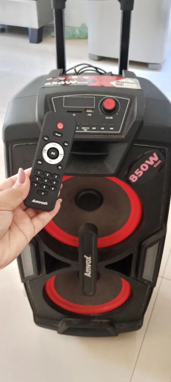 ? Caixa de Som Amvox 850W - Com Defeito