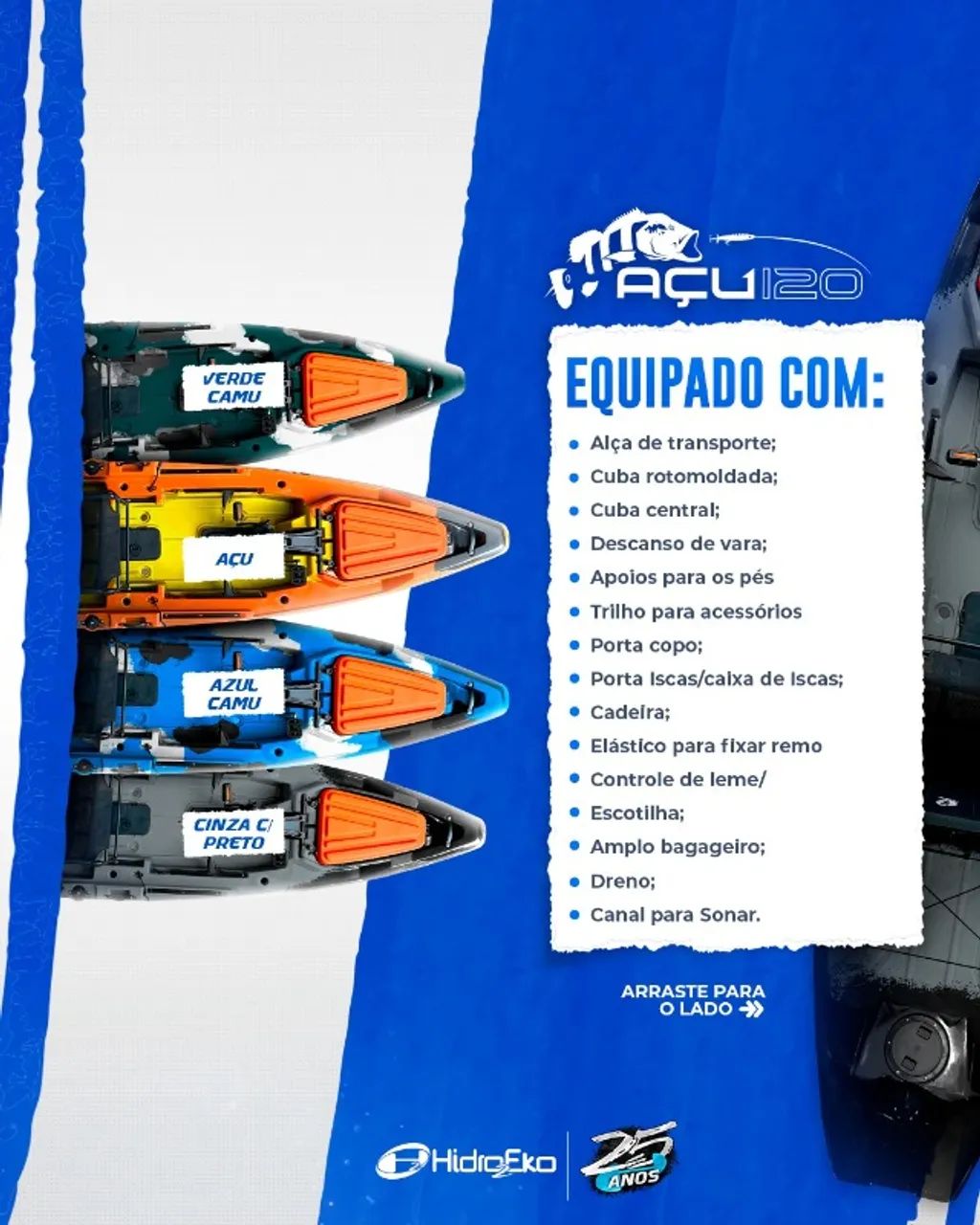 AÇU 120 CAIAQUE PRONTA ENTREGA - Foto 3