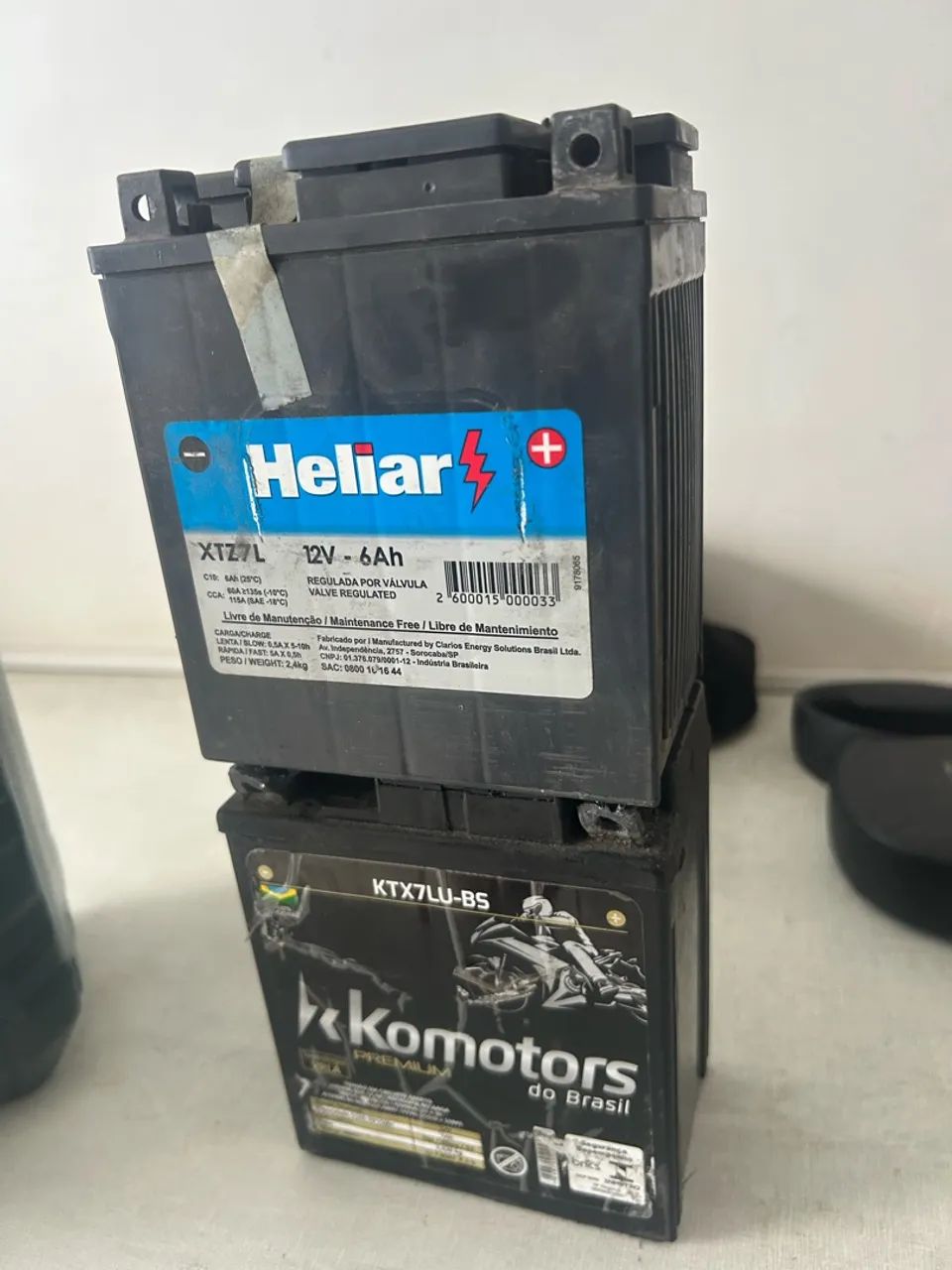 2 baterias 6amp
