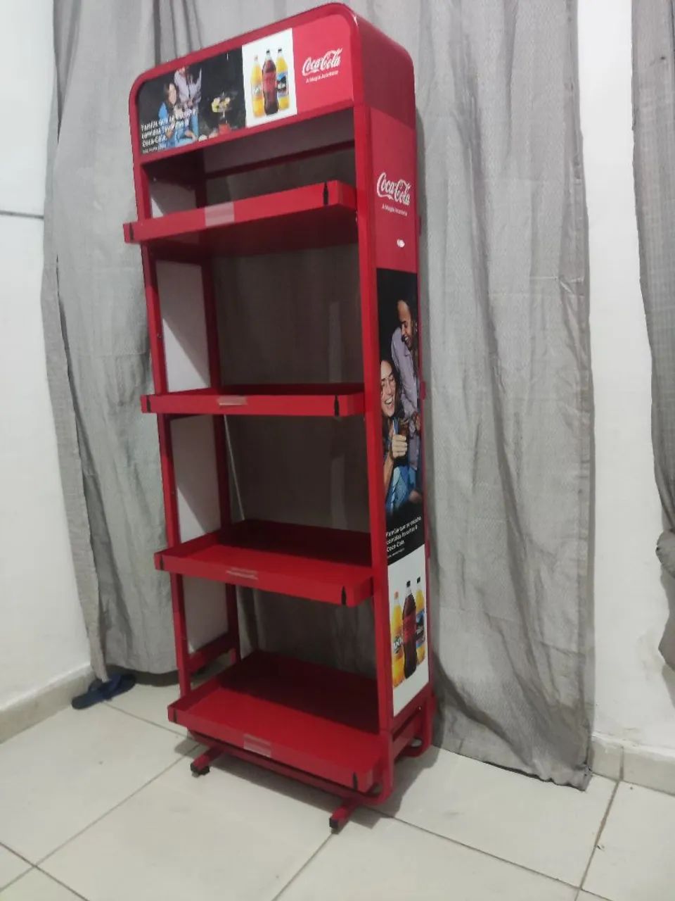 Venda rack da Coca